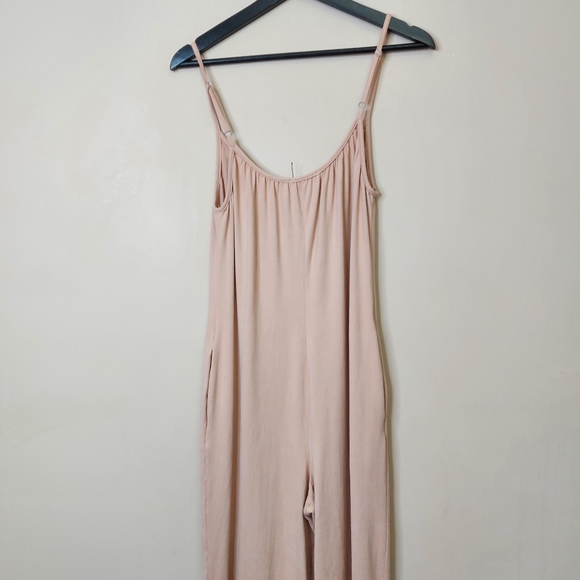 Socialite Sleeveless Wide Leg Oversized Jumpsuit Cream Size XS - Picture 10 of 12